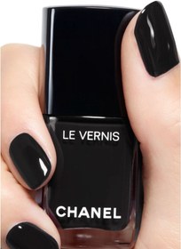 تصویر Chanel لاک ناخن LE VERNIS رنگ های زنده و درخشش بالا رنگ مشکی 13 میل 