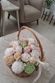 تصویر شمع باکس گل 