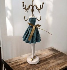 تصویر جا جواهری طرح مانکن - آبی 