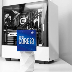 تصویر پردازنده اینتل Core i3 10100 Comet Lake Intel Core i3-10100 Comet Lake LGA1200 10th Generation Box Processor