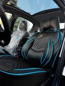 تصویر روکش صندلی چرم رانا پلاس مناسب ۲۰۶ و ۲۰۷ با پد گردن و گودی کمر 