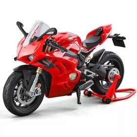 تصویر ماکت فلزی موتور DUCATI VS4 مقیاس 1/9 چراغدار ، همراه با جک کد M 9-8 