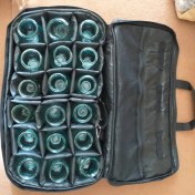 تصویر کیف حمل ابزار ماساژ و کاپ بادکش شیشه ای 