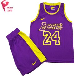 تصویر ست لباس بسکتبال بچه‌گانه LAKERS 