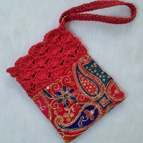 تصویر کیف دستباف سوزندوزی 2 