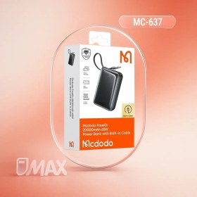 تصویر پاوربانک مک‌دودو مدل MC-637 ظرفیت 20000 میلی‌آمپر ساعت Mcdodo MC-637 20000mAh Power Bank