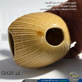 تصویر دکور و پناهگاه سرامیکی طرح کلبه سرخ پوست کد GH-20 Ceramic Shelter gh20