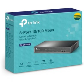 تصویر سوییچ 8 پورت تی پی لینک TP-LINK TL-SF1008P 8-Port Switch 