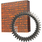 تصویر دنده عقب گيربكس دوبل برنجي (كشويي 1 و 2) تیبا ساینا کوییک 