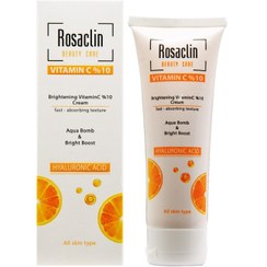 تصویر ژل کرم آبرسان ویتامین سی رزاکلین حجم ۷۵ml اورجینال Rosaclin vitamin C hydrating cream gel volume 75ml