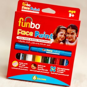 تصویر گریم صورت فانبو شش رنگ 