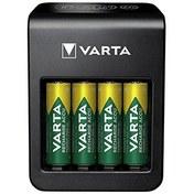 تصویر شارژر باتری وارتا Varta LCD Plug Charger Plus به همراه 4 عدد باتری 