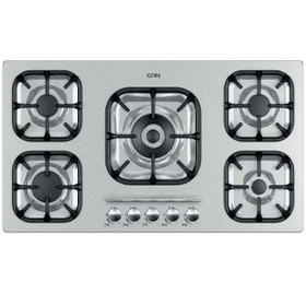 تصویر اجاق گاز استیل ۵ شعله کن مدل ۵۲۳S Can Steel Hob Model 523S