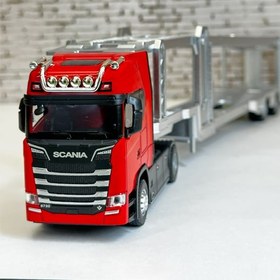 تصویر تریلی اسکانیا حمل ماشین 
