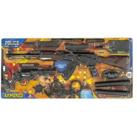 تصویر ست تفنگ پلیس حرفه‌ای کلاش با نانچیکو G84002 