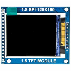 تصویر ماژول نمایشگر ۱.۸ اینچی TFT LCD با درایور ST7735R 
