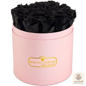 تصویر Black Eternal Roses in a Pink Box | کد: ZNB-1IZV 