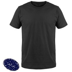 تصویر تیشرت مردانه مشکی ساده ۵۰ عددی 