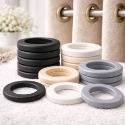 تصویر حلقه چوب پرده دکوراک مدل پانچ بسته 200 عددی 