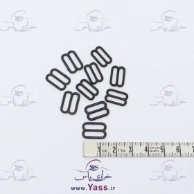تصویر سگک تنظیم پلاستیکی مشکی براق 1.3 سانت ( 10 عددی ) 