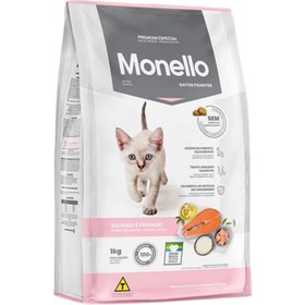 تصویر غذای خشک بچه گربه طعم سالمون و مرغ مونلو (Monello Cat Kitten Dry Food) وزن 15 کیلوگرم 