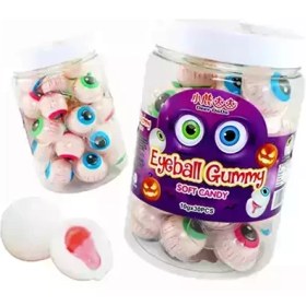 تصویر مارشمالو ژله ای طرح چشم دییر دادا – بسته 30 عددی DeerDada Original Eyeball Gummy Soft Candy 30 pcs