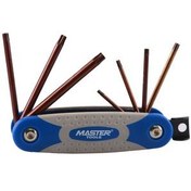 تصویر آچار آلن ستاره ای چاقویی 7 عددی S2 مسترتولز MT2007TPR-S2 