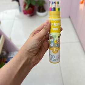 تصویر مداد رنگی 12 تایی مدل HJ-6824 