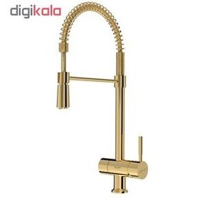 تصویر شیر آشپزخانه دومنظوره آتلانتیک فنری طلایی مات شودر Atlantic Gold Mat Flexible Kitchen