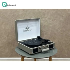 تصویر مولتی پلیر رومیزی شوبرت، دستگاه پخش طرح کیف سامسونت CD، mp3، AUX، فلش و قابلیت پخش رادیو و صفحه گرام، مولتی پلیر با ظاهر شیک با قابلیت Line out 