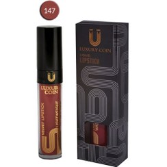 تصویر رژلب مایع لاکچری کوین ۱۴۷ | سوپر مات، ضدآب، ماندگاری ۱۲–۱۶ ساعت Luxury Coin Liquid Lipstick 147 – Super Matte, Waterproof, Long-Lasting (12–16h)