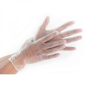 تصویر دستکش نایلونی یکبار مصرف شیک (بسته 100 عددی) Disposable nylon gloves