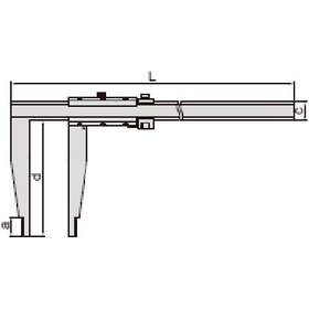 تصویر کولیس ساده 80 سانتیمتری فک 15 سانتیمتر اینسایز مدل 822-1215 INSIZE 1215-822 800mm caliper