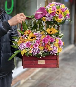 تصویر باکس گل چوبی 