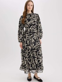 تصویر پیراهن زنانه مشکی دفکتو 