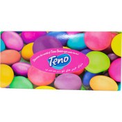تصویر دستمال کاغذی 100 برگ تنو ا Teno Flower 100 Paper Tissues Teno Flower 100 Paper Tissues