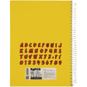 تصویر دفتر طرح دار انگلیسی 60 برگ 