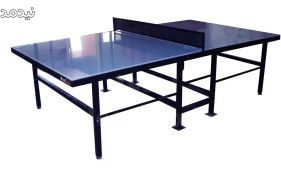 تصویر قیمت و خرید میز پینگ پنگ پارکی شیشه‌ای 10 میل | پایه ثابت - تولیدی نیدمد 