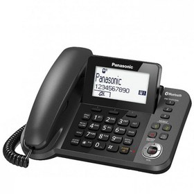 تصویر گوشی تلفن بی سیم پاناسونیک مدل KX-TGF382 ا Panasonic KX-TGF382 Corded & Cordless Phone Panasonic KX-TGF382 Corded & Cordless Phone