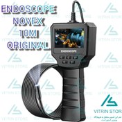 تصویر دوربین آندوسکوپی صنعتی حرفه ای NOVEX اورجینال مانیتور دار IP67 فنری ۱۰ متری - بدون کارت حافظه 
