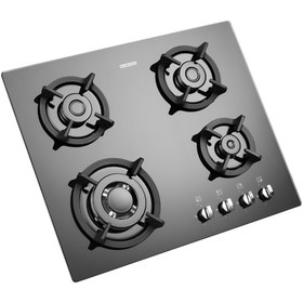 تصویر اجاق گاز شیشه ای ۴ شعله استیل البرز مدل G4652 Steel Alborz Glass Hob