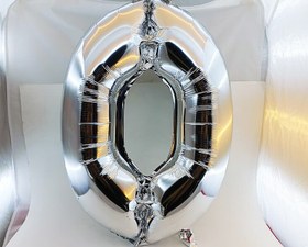 تصویر بادکنک فویلی عدد 0 (صفر) 