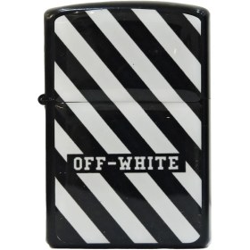 تصویر فندک بنزینی مدل OFF-WHITE به همراه بنزین مخصوص رایگان 