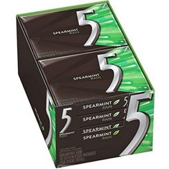 تصویر آدامس فایو سبز نعنا باکس ۱۰ عددی five 5 spearmint rain 