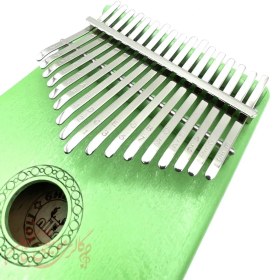 تصویر کالیمبا ۱۷ تیغه سبز پاستیلی حفره گرد + هاردکیس همراه با دو سال گارانتی 