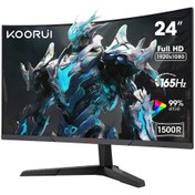 تصویر مانیتور گیمینگ خمیده کووری مدل 24E6CA سایز 24 اینچ Koorui Gaming 24E6CA 24 Inch Monitor