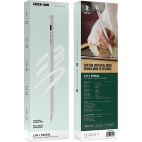 تصویر قلم لمسی گرین ۲ در ۱ مدل GN2N1PENWH 