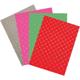 تصویر کاغذ کادو تیما مدل LOZEN مجموعه 4 عددی 