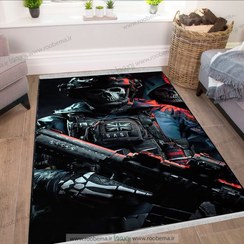 تصویر فرش چاپی طرح کالاف موبایل جدید برای اتاق گیم FM-1516 