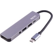 تصویر هاب USB 3.0/HDMI/AUX/Type-C PD پنج پورت تسکو مدل THU 1160 ا TSCO THU 1160 USB 3.0/HDMI/AUX/Type-C PD To Type-C Hub TSCO THU 1160 USB 3.0/HDMI/AUX/Type-C PD To Type-C Hub